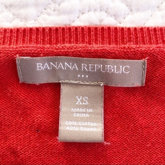 Banana Republic Orange Black Striped Sweater - Picture 3 of 5